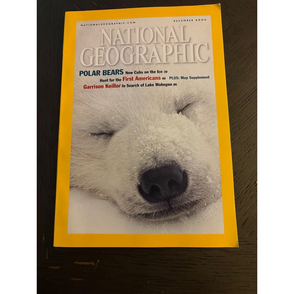 National Geographic December 2000 Polar Bears Garrison Keillor Lake‎ Wobegon Map